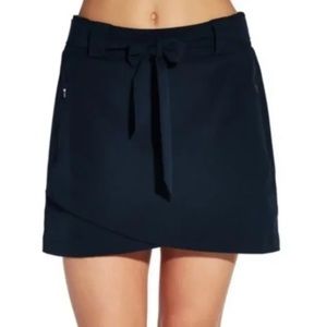 Calia By Carrie Underwood Anywhere Skort blue tie waist M